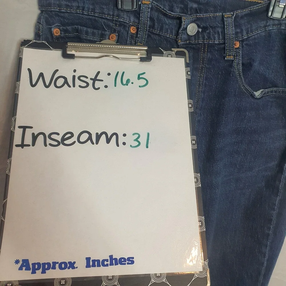 Levis 527 Slim Bootcut Jeans Mens‎ 34x34 Dark Wash Denim Cowboy Western 5 Pocket